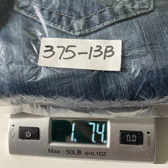 Vintage Y2K Miss Me Womens Denim Blue Studded Distressed Straight Jeans Size 27 - Picture 13 of 13